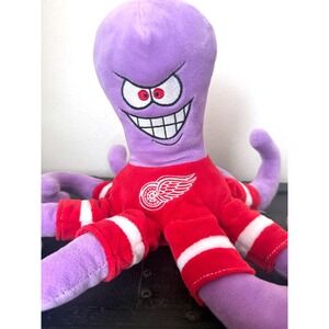 Vintage Detroit Red Wings Octopus Plush Forever Collectibles NHL